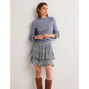 Boden Womens Skirt UK 14 US 10 Mini Multi Floral Print Plisse Layered R0178 NWT